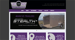 Desktop Screenshot of marcuscargotrailers.com