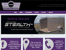 Tablet Screenshot of marcuscargotrailers.com